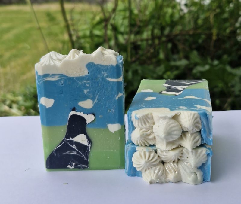English Sheep Dog Goats milk soap