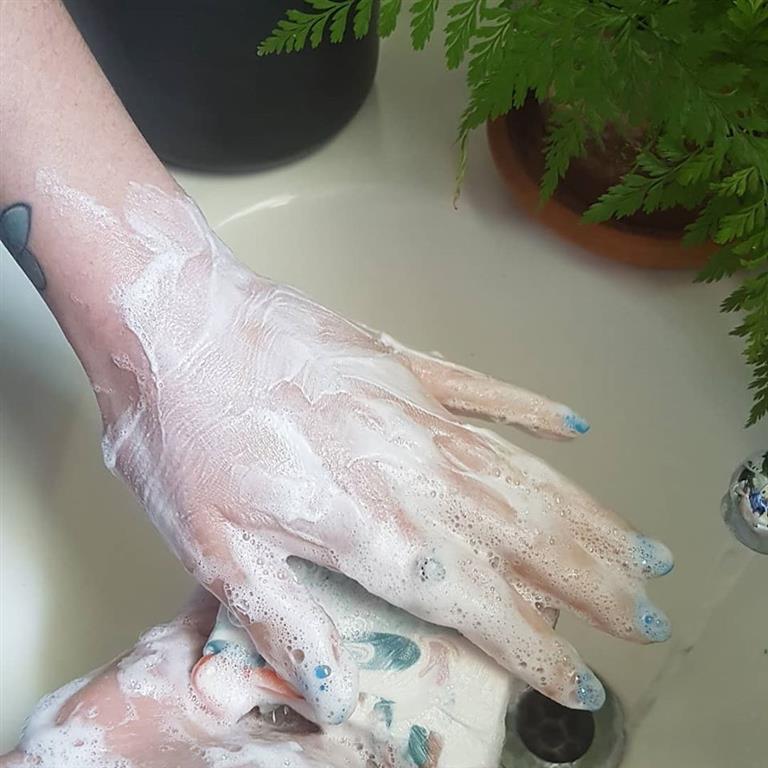 Soap lather (Mokau Soaps)